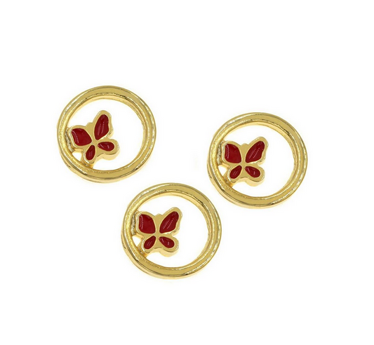 Μεταλλικό στρογγυλό πεταλούδα 12.5mm