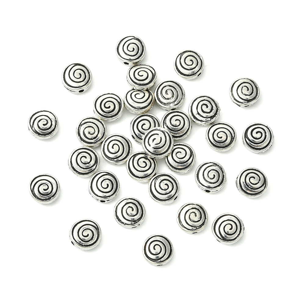 Μεταλλική χάντρα σπείρα 8mm