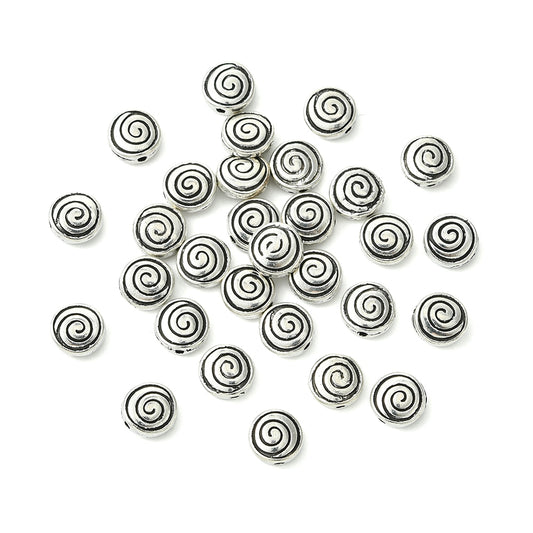 Μεταλλική χάντρα σπείρα 8mm