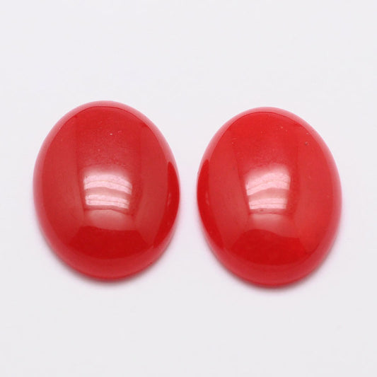 Νεφρίτης οβάλ καμπουσόν 18mm