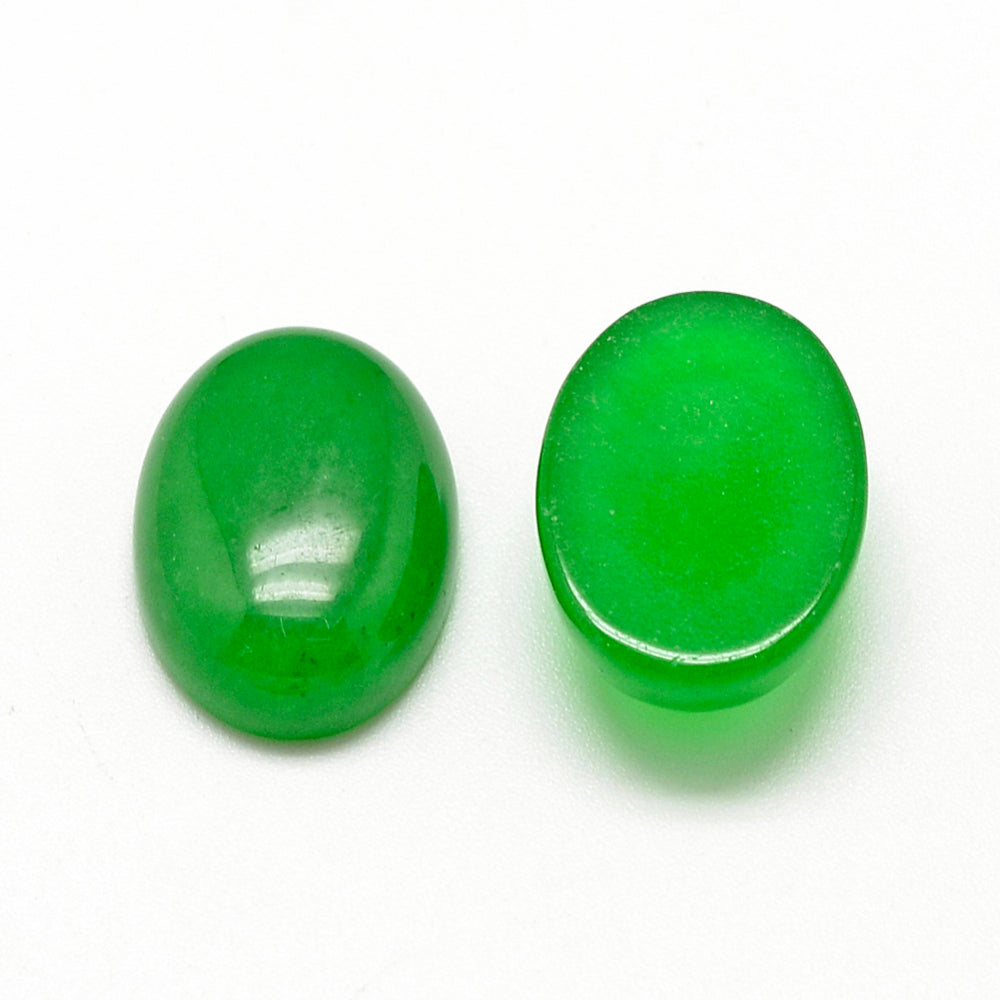 Νεφρίτης οβάλ καμπουσόν 18mm