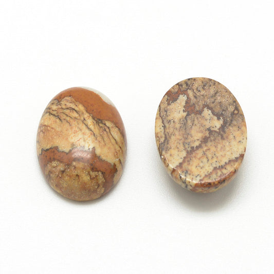 Ίασπις οβάλ καμπουσόν 18mm