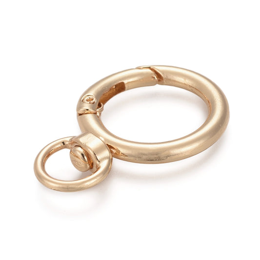 Κρίκος μπρελόκ στρογγυλό χρυσό 40mm