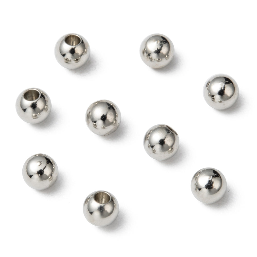 Μεταλλικό ασημί καπάκι χάντρα 1.6mm
