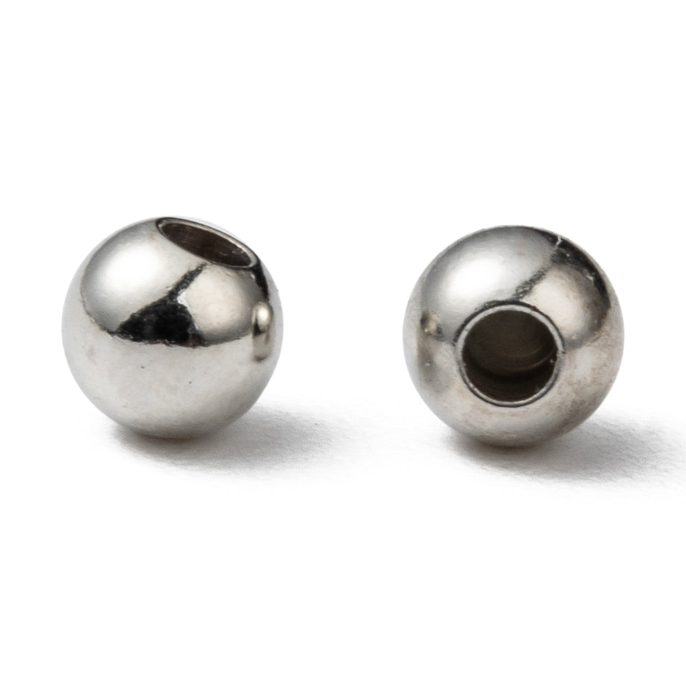 Μεταλλικό ασημί καπάκι χάντρα 1.6mm