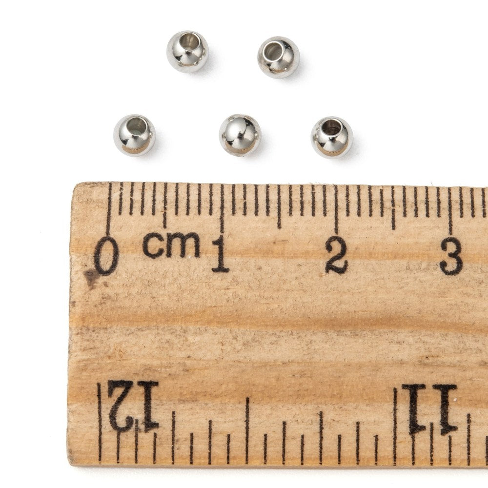 Μεταλλικό ασημί καπάκι χάντρα 1.6mm