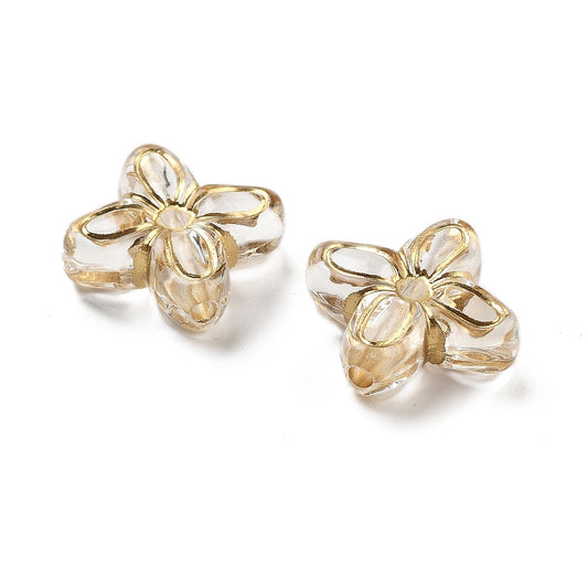 Ακρυλική χάντρα λουλούδι 17mm -acr46