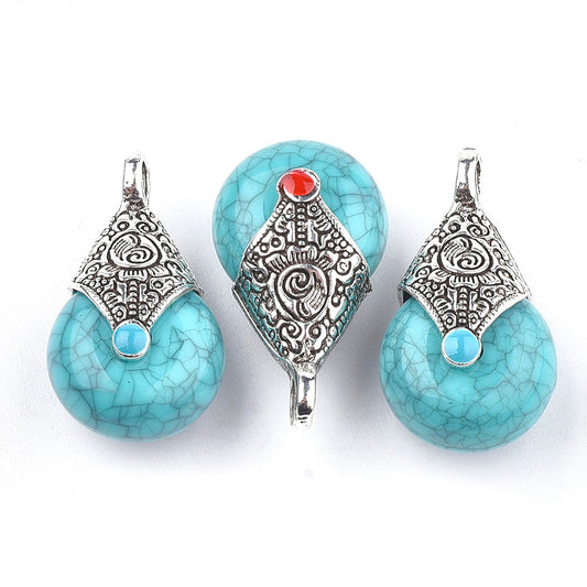 Στοιχείο μπόχο με τυρκουάζ σταγόνα