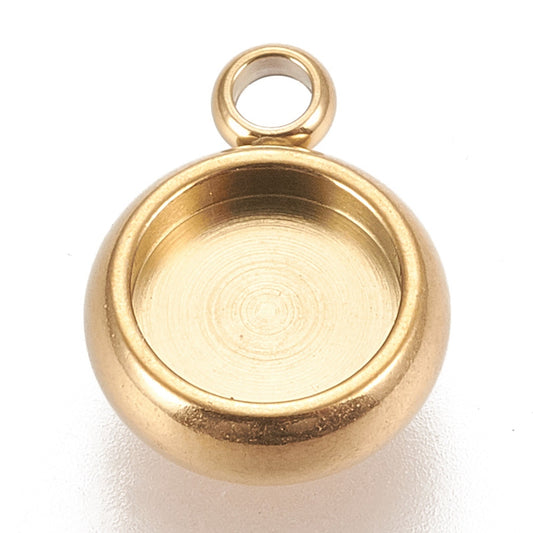 Ατσάλινη χρυσή βάση 6mm