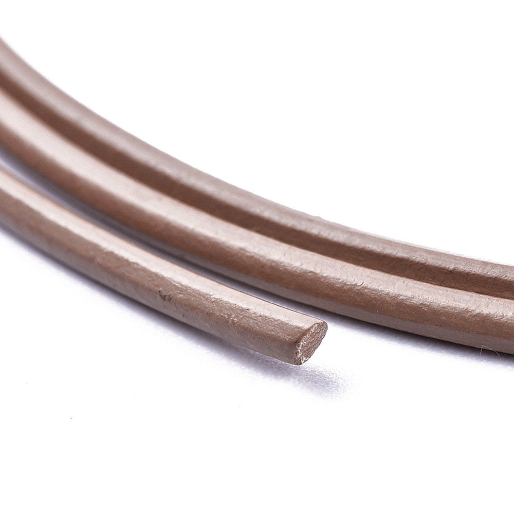 Δερμάτινο κάμελ κορδόνι 1,5mm