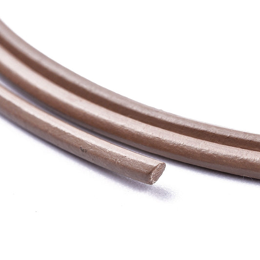 Δερμάτινο κάμελ κορδόνι 1,5mm