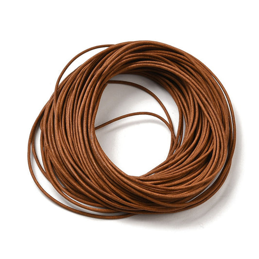 Δερμάτινο κορδόνι καφέ 1mm