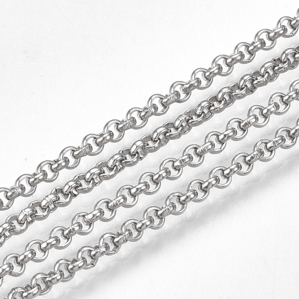 Ασημί ατσάλινη γιαννιώτικη 2mm -SS3
