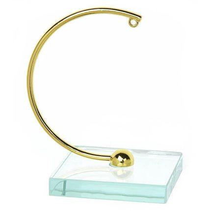 Μισός κρίκος σε γυάλινη βάση