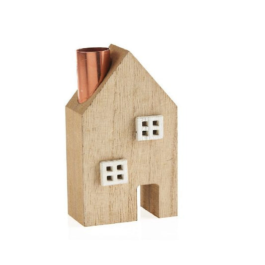 Ξύλινο σπιτάκι με καμινάδα