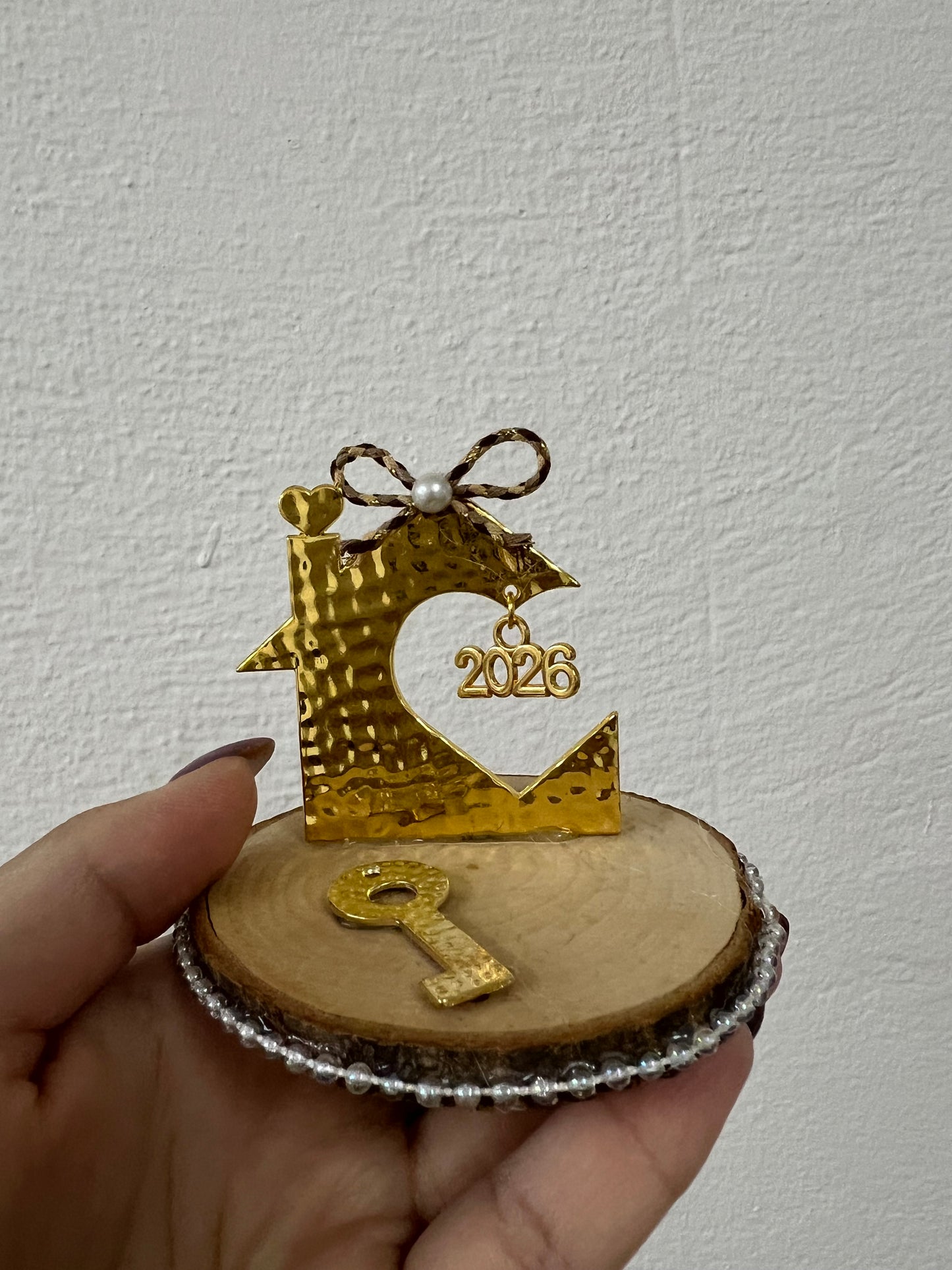 Επιτραπέζιο γούρι με σπιτάκι