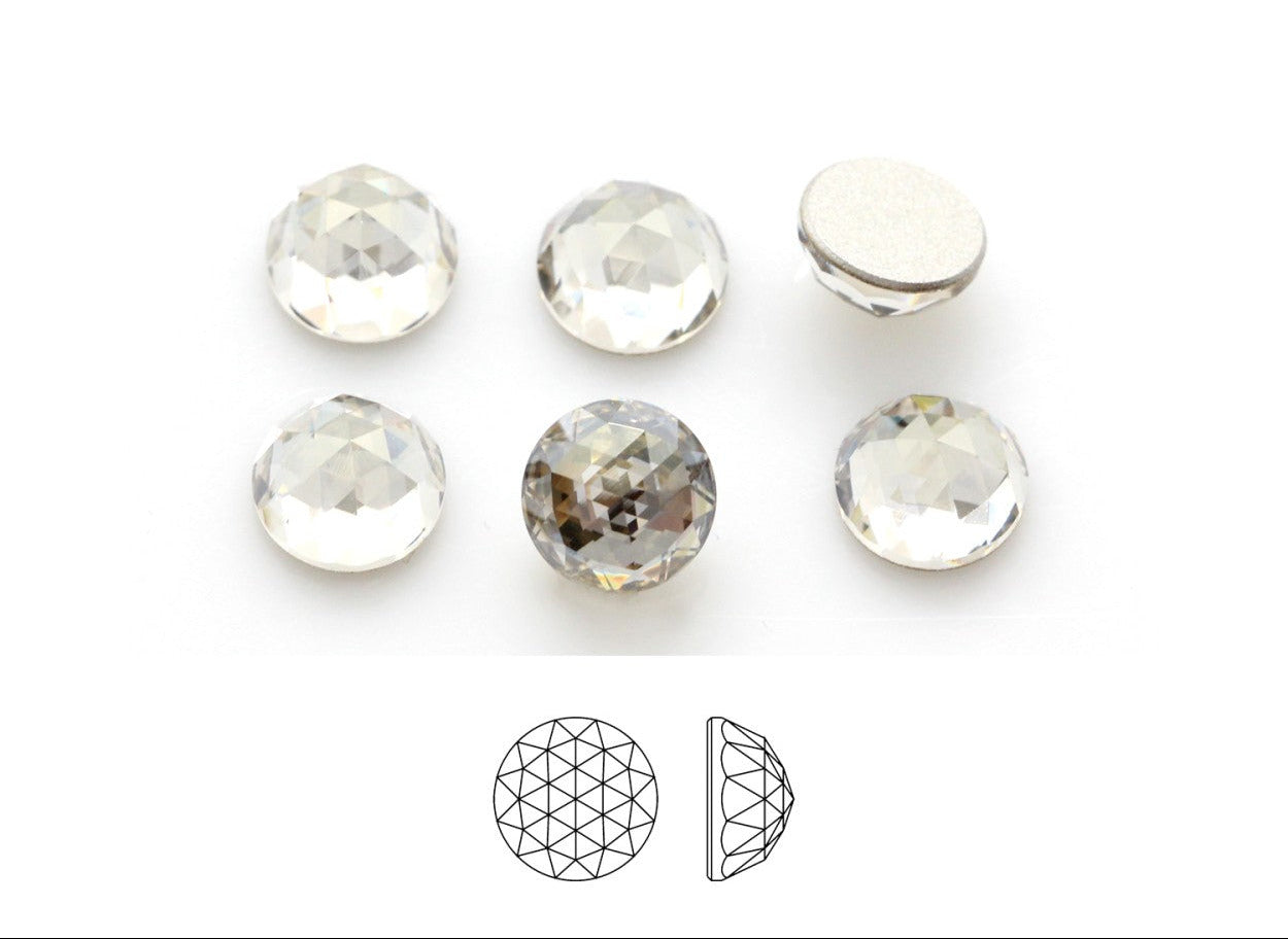 Premium φλατ στρογγυλό ανοιχτό μπε` 8mm