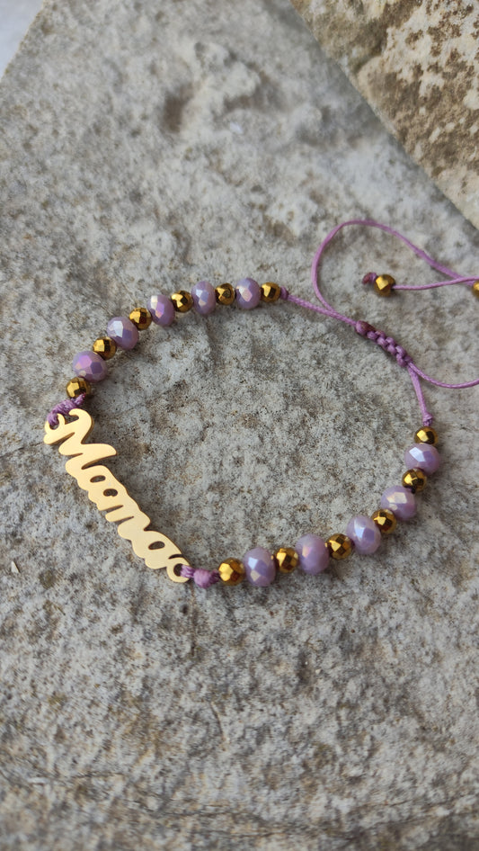 Βραχιόλια σε αποχρώσεις ροζ και λιλά